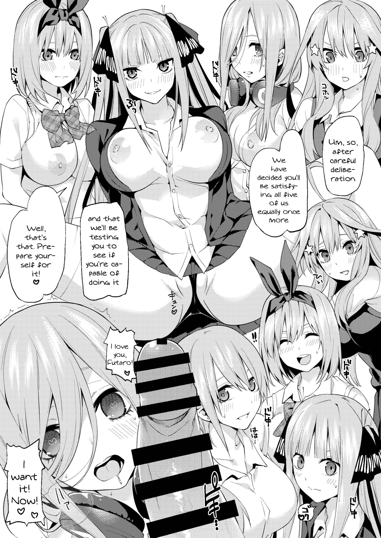 Hentai Manga Comic-The Quintenssential Quintuplets Harem Compilation-Read-31